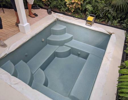 Pool after final coat of ecoFINISH